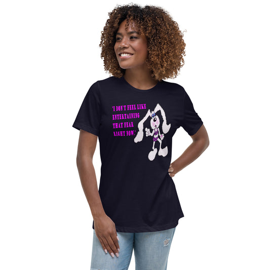 Intergalactic Space Bunny Fun Women's Relaxed T-Shirt