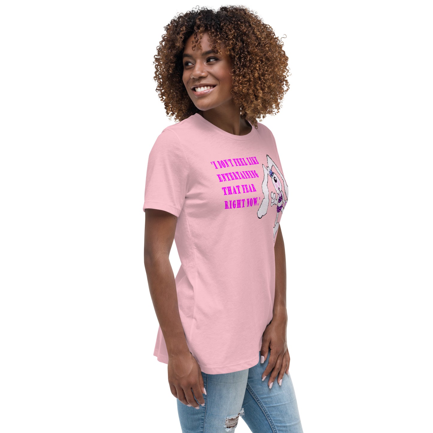 Intergalactic Space Bunny Fun Women's Relaxed T-Shirt